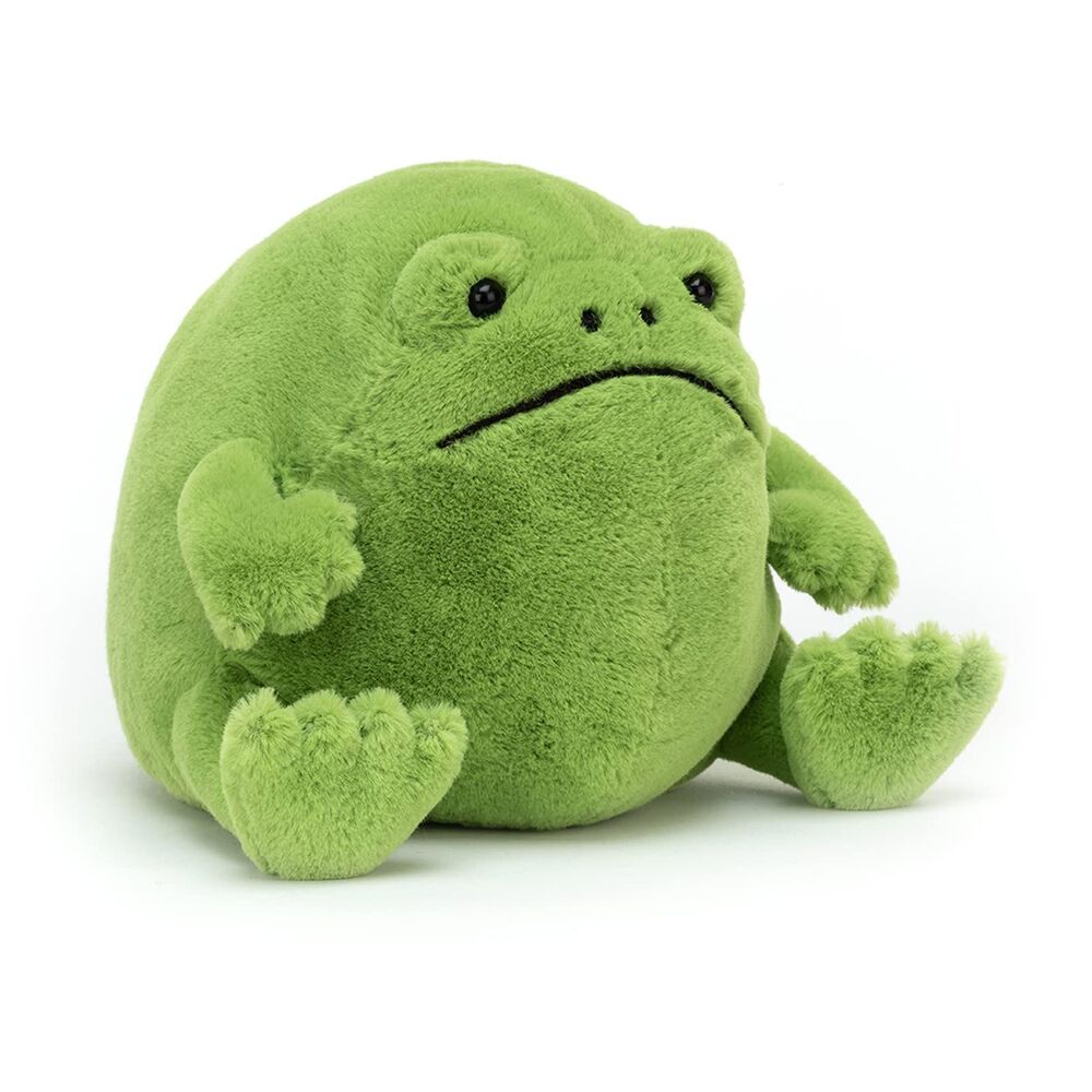 Jellycat Ricky Rain Frog Stuffed Animal, Medium 7 inches - Amphibian Plush Toy -